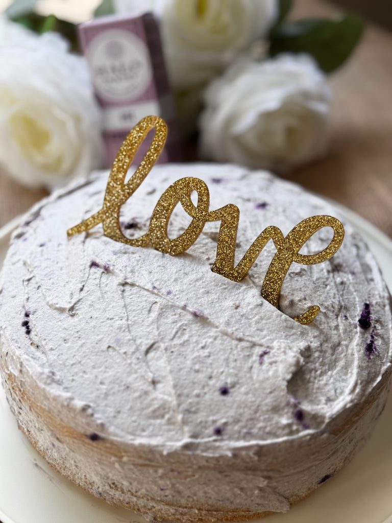 Ube chiffon cake , natural ube extract, clean ingredients